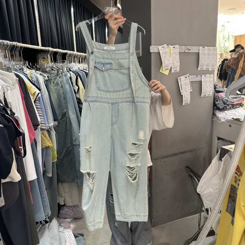 MOMAZU直郵韓國代購㊣女裝新品25春夏時尚休閑熱賣人氣背帶褲MOMAZU背帶褲