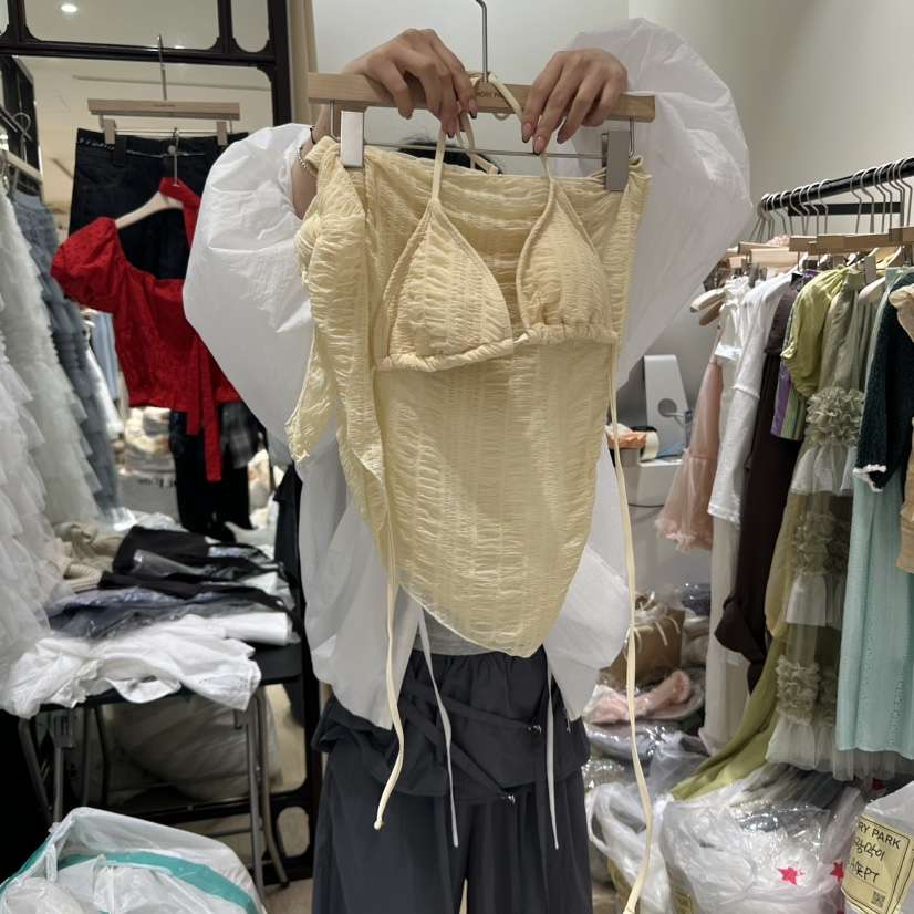 THEMORYPARK韓國直郵㊣女裝新品時尚人氣熱賣25春夏泳裝三件套THE MORY PARK泳裝