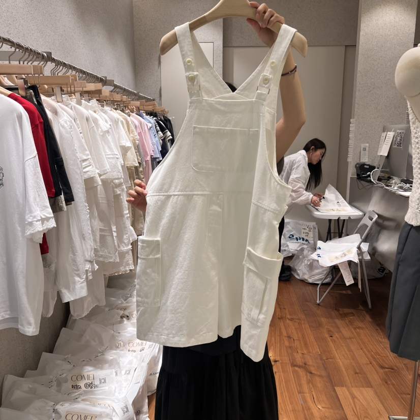 COMELY韓國直郵㊣女裝新品人氣推薦時尚熱賣休閑25春夏背帶褲COMELY背帶褲