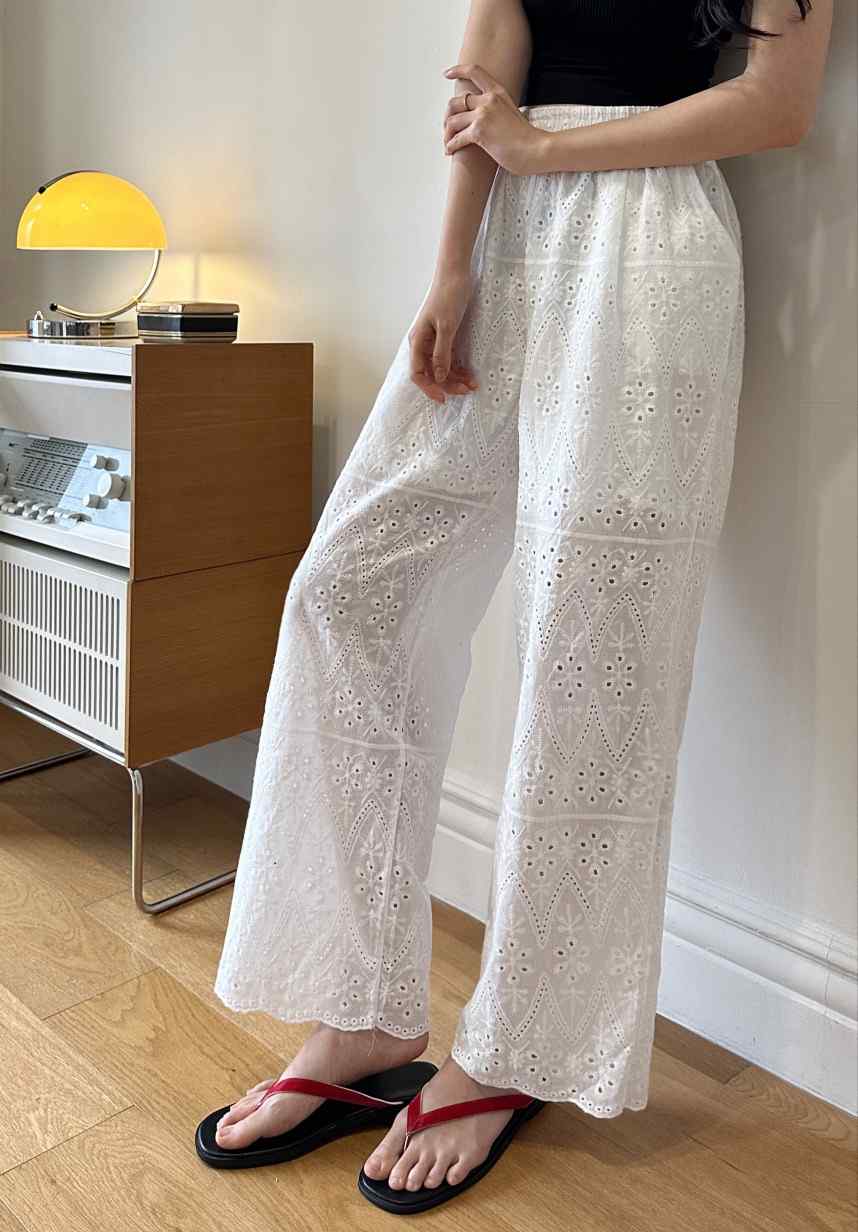 CLASSY-O韓國直郵㊣東大門實拍女裝新款人氣休閑休閑褲蕾絲CLASSY-O休閑褲
