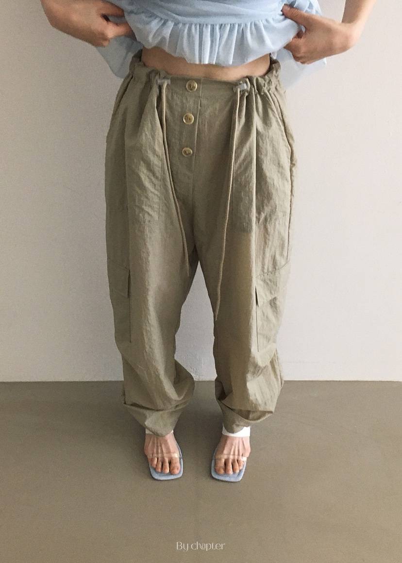 BY CHAPTER直郵韓國代購㊣女裝新品時尚休閑25春夏熱賣休閑褲Chapter休閑褲