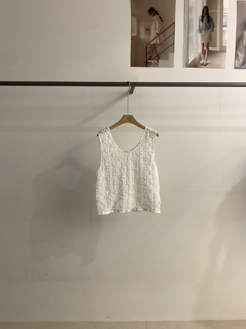 SPREAD韓國直郵㊣女裝新品休閑25春夏人氣吊帶背心鉤針編織SPREAD吊帶/背心