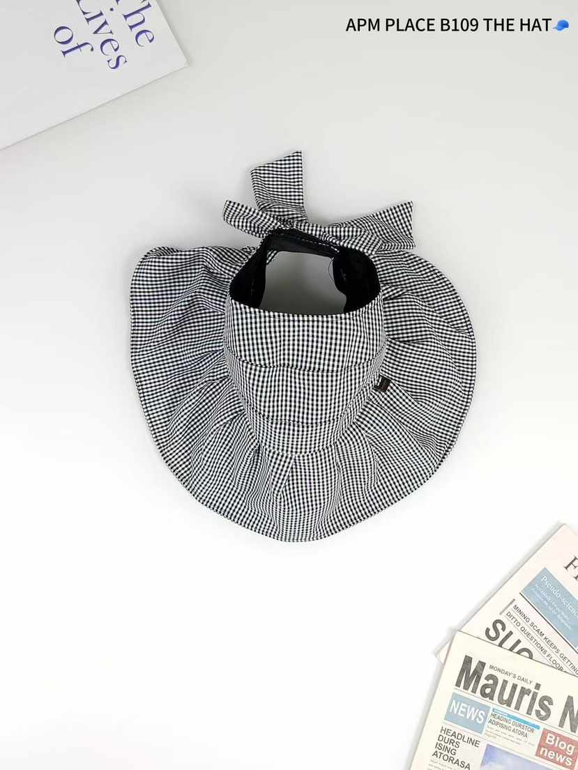 THE HAT-P韓國㊣直郵東大門代購女裝新款休閑時尚帽子格紋THE HAT帽子