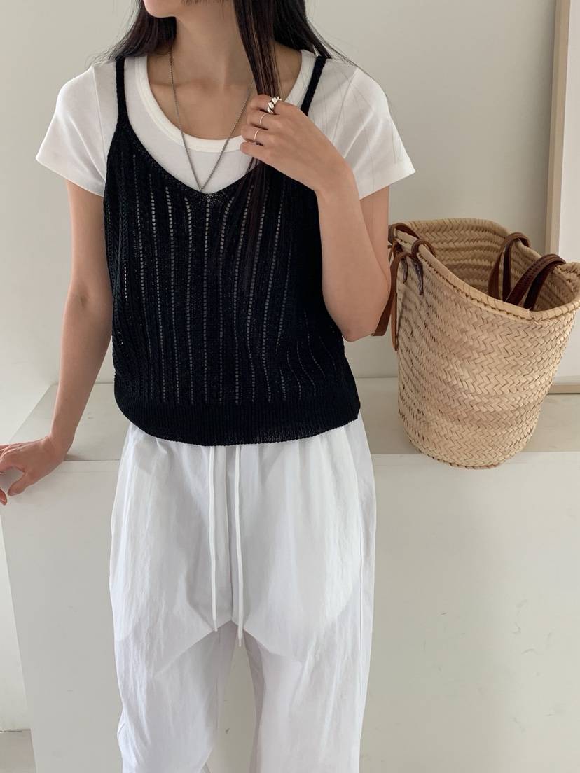DARLUZ_MI韓國直郵㊣女裝新款熱賣人氣推薦時尚吊帶背心緊身DARLUZ_MI吊帶/背心