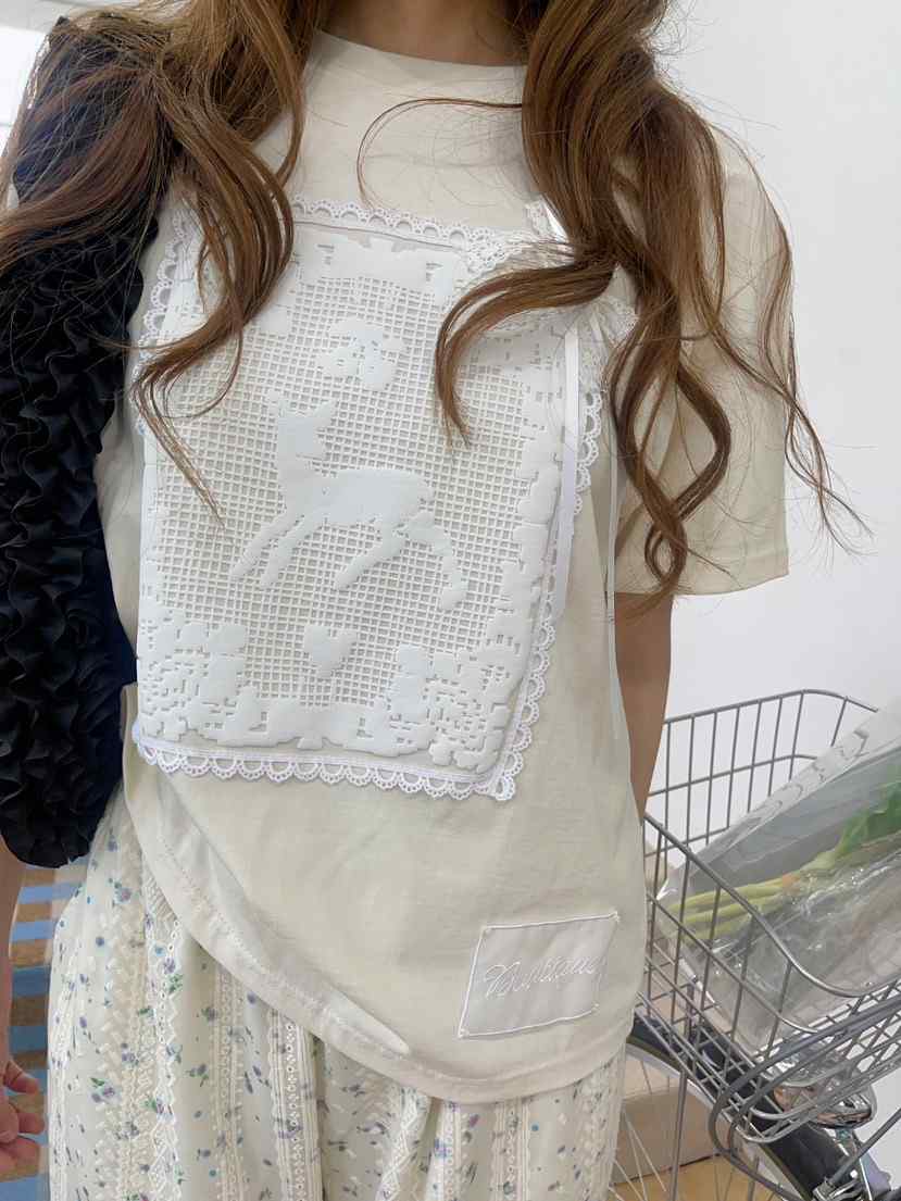 BOUTIQUE-L直郵韓國代購㊣女裝新款25春夏休閑時尚熱賣T恤BOUTIQUE-LT恤