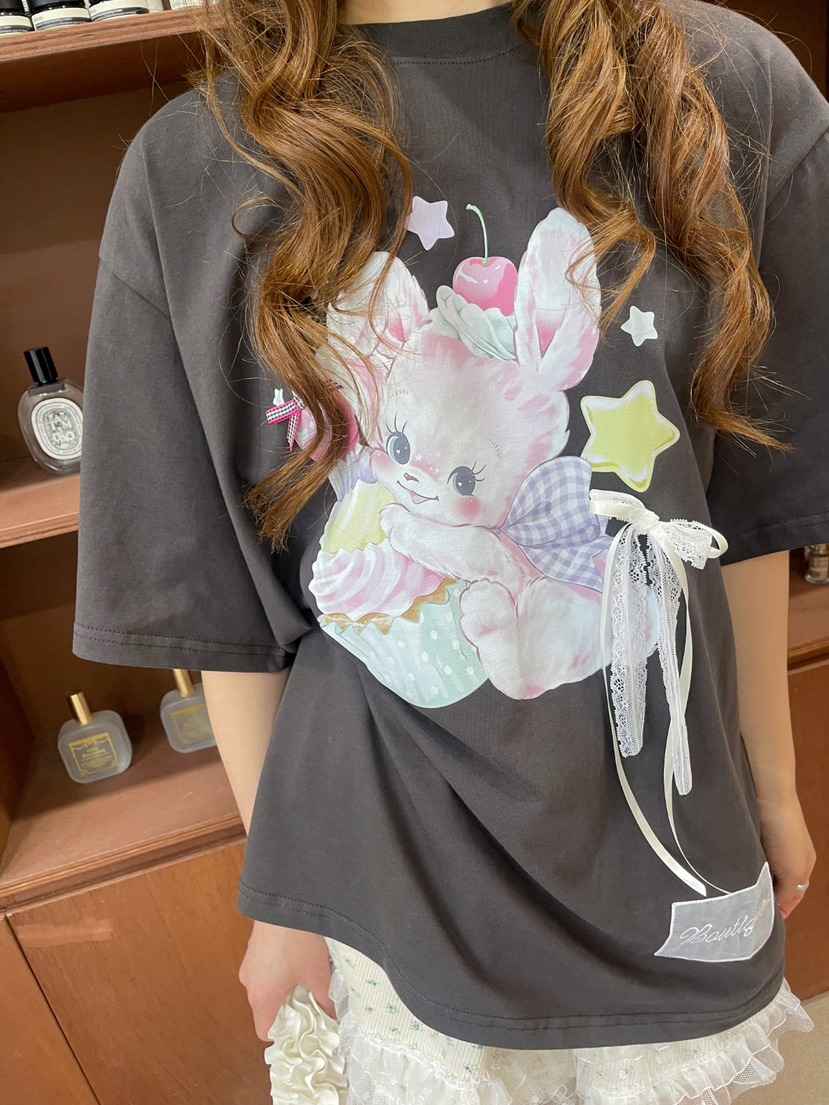 BOUTIQUE-L韓國㊣直郵東大門代購女裝新品熱賣時尚25春夏T恤BOUTIQUE-LT恤