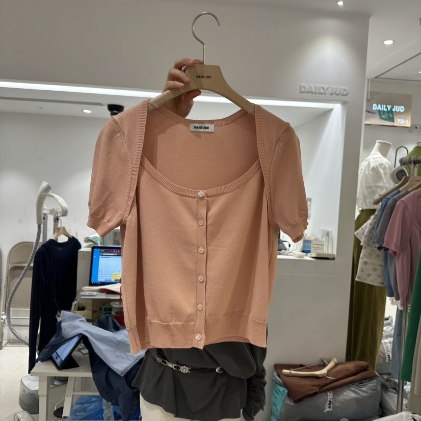 DAILYJUD直郵韓國代購㊣女裝新品25春夏時尚人氣推薦針織衫DAILY JUD針織衫