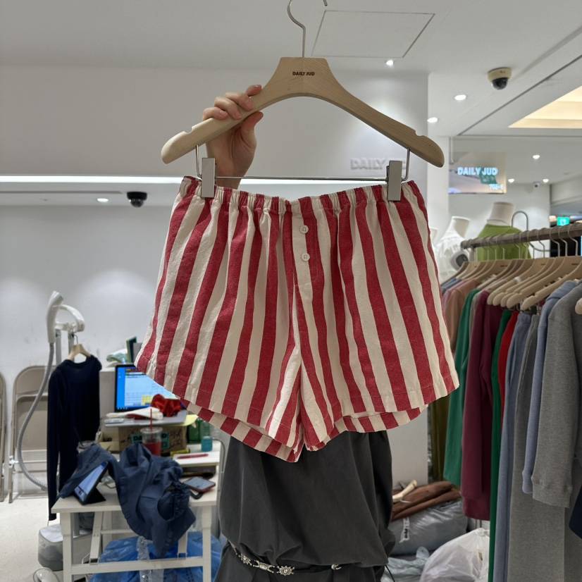 DAILYJUD直郵韓國代購㊣女裝新品時尚25春夏人氣休閑短褲棉質DAILY JUD短褲