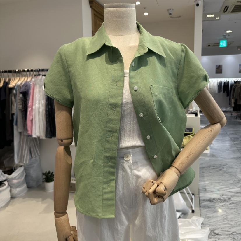 BREAD韓國㊣直郵東大門代購女裝新款25春夏推薦襯衫蕾絲衫亞麻BREAD襯衫/蕾絲衫