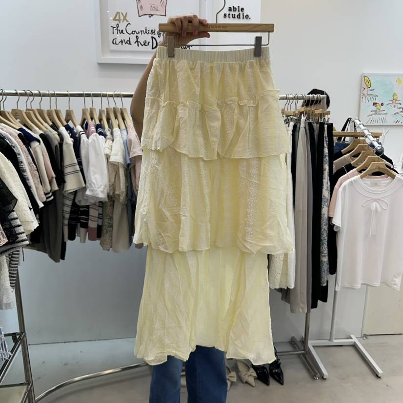 ABLESTUDIO韓國直郵㊣女裝新品推薦人氣熱賣25春夏時尚長裙ABLE STUDIO長裙