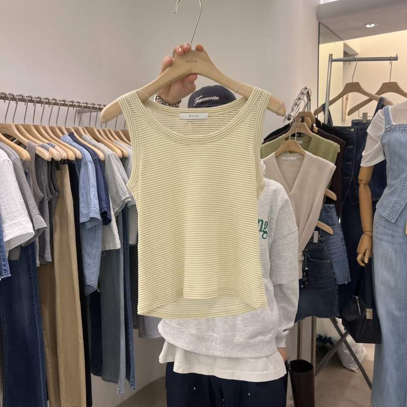 PHILO韓國直郵㊣女裝新品25春夏人氣時尚休閑熱賣推薦吊帶背心PHILO吊帶/背心