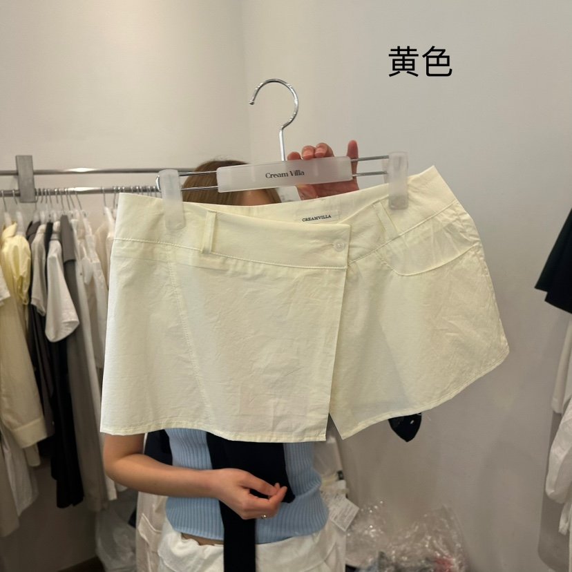 CREAM VILLA（此品牌名稱會遭售假投訴，建議淘寶店鋪商品名稱中不要使用）韓國直郵㊣東大門實拍女裝新品推薦短裙CREAMVILLA短裙