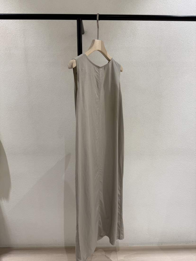 POSTMODERN韓國直郵㊣東大門實拍女裝新款熱賣連衣裙腰帶亞麻POSTMODERN連衣裙
