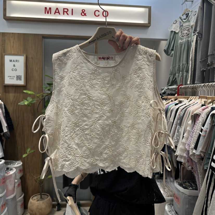 MARI CO韓國㊣直郵東大門代購女裝新品25春夏休閑吊帶背心MARI CO吊帶/背心