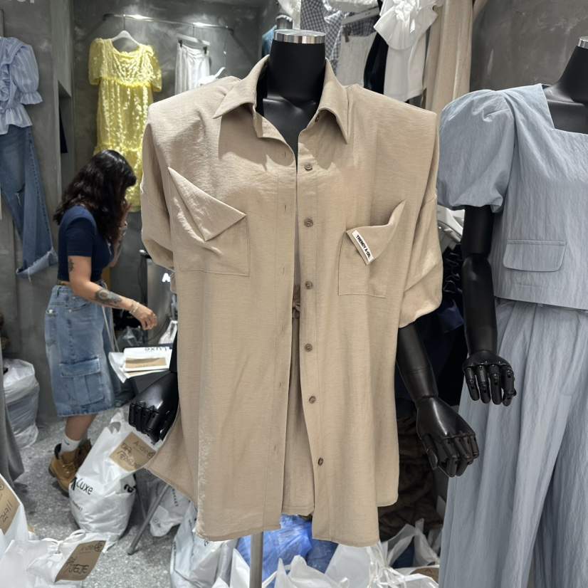 A-DEL韓國㊣直郵東大門代購女裝新款時尚休閑推薦襯衫蕾絲衫A-DEL襯衫/蕾絲衫