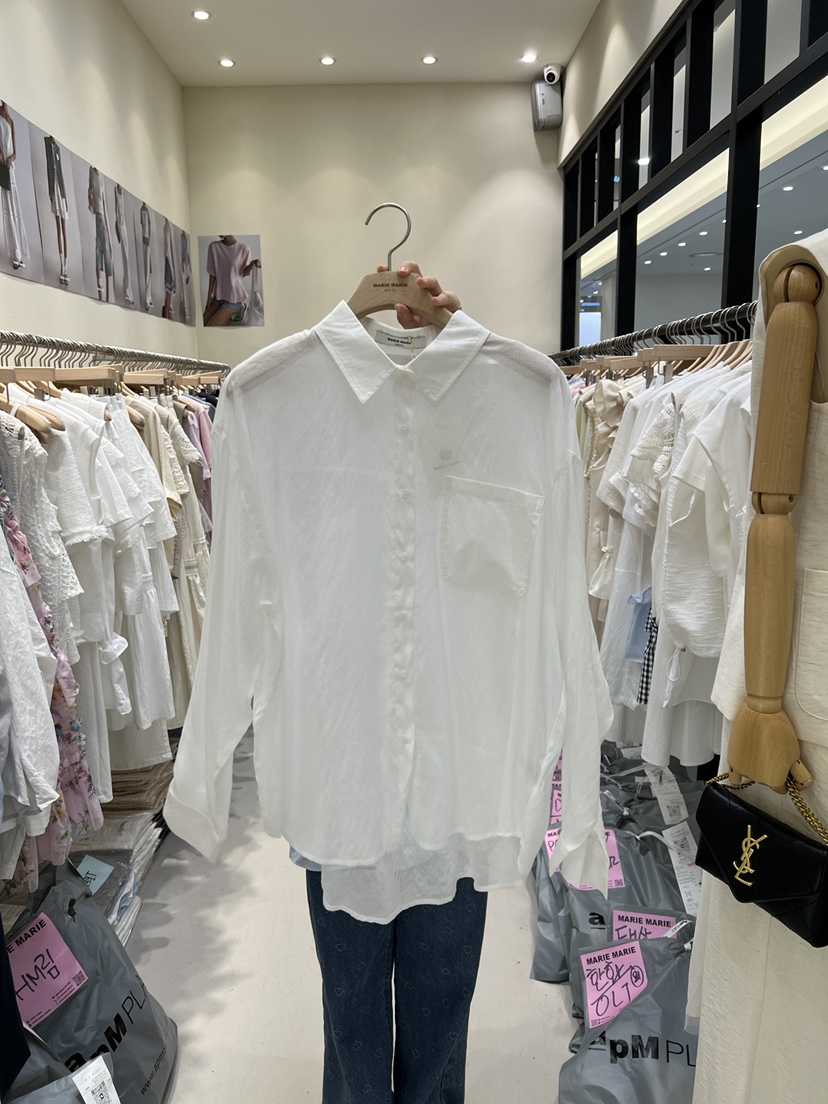 MARIE MARIE直郵韓國代購㊣女裝新款熱賣休閑時尚襯衫蕾絲衫MARIE MARIE襯衫/蕾絲衫