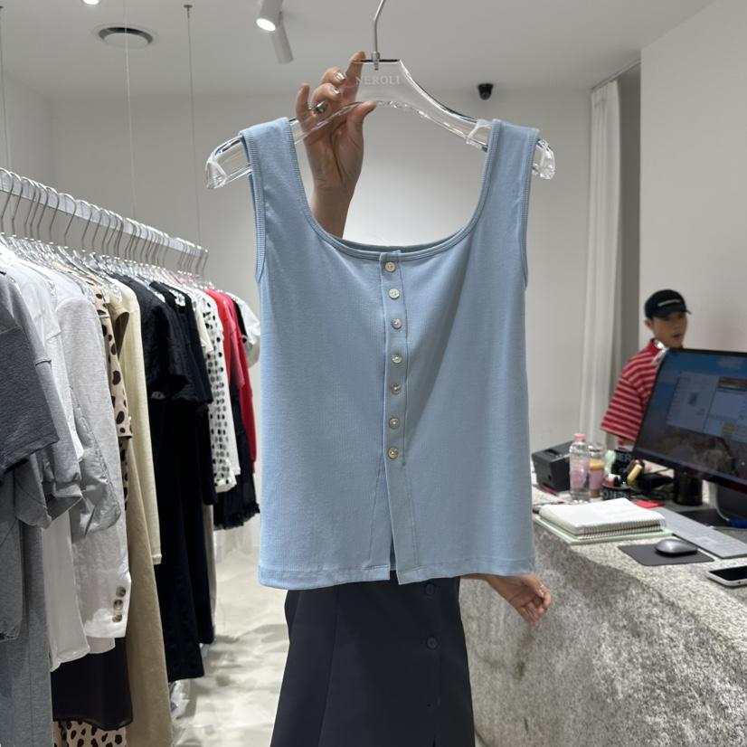 NEROLI 36東大門實拍女士新款真品時尚推薦休閑吊帶背心紐扣NEROLI 36吊帶/背心