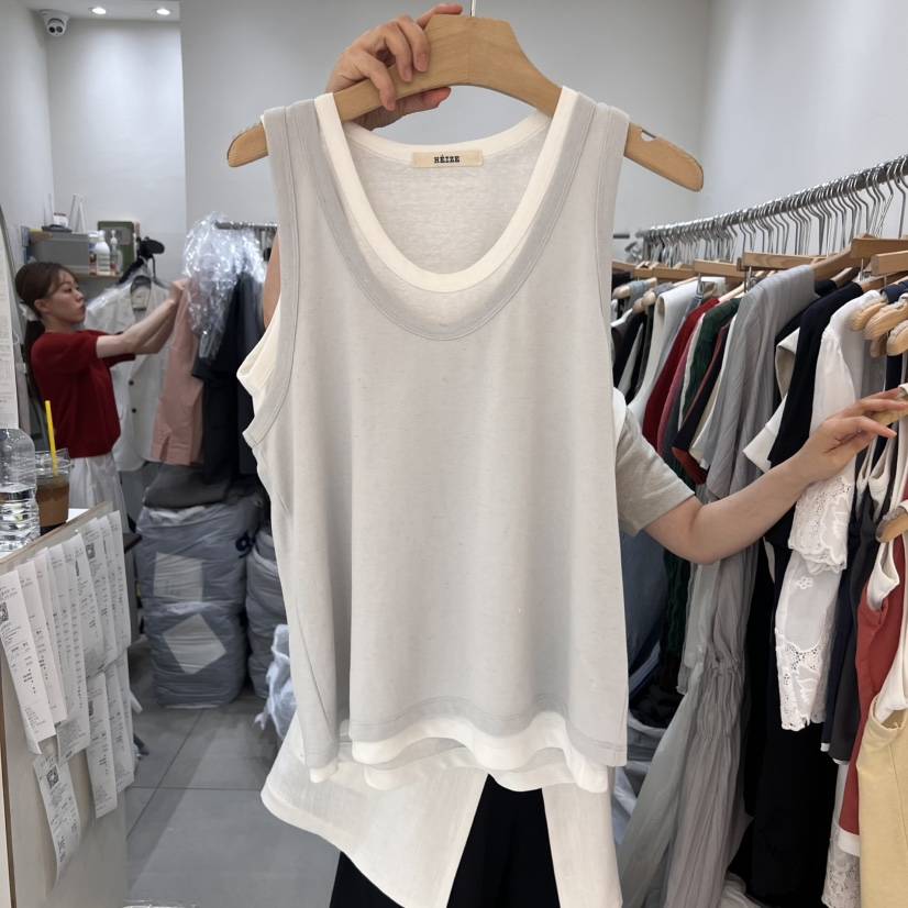 HEIZE東大門實拍女士新品休閑人氣熱賣職業套裝亞麻布套裝雙層HEIZE套裝