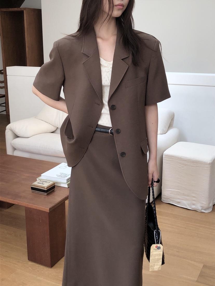 LE BUTTER韓國直郵㊣女裝新品25春夏時尚人氣推薦夾克亞麻LE BUTTER夾克