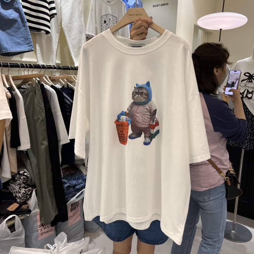 DAISY DRESS韓國直郵㊣女裝新款25春夏熱賣時尚人氣休閑T恤DAISY DRESST恤