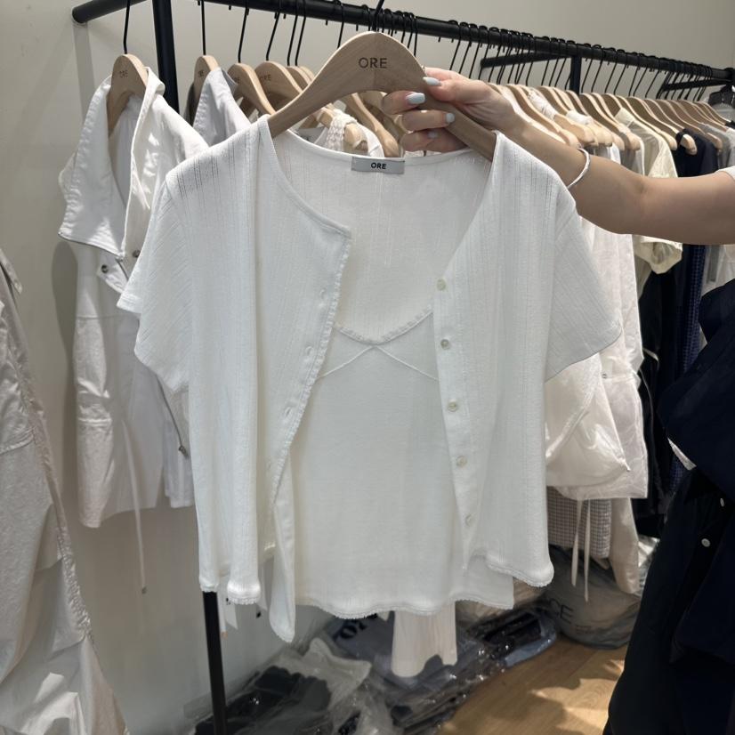 ORE-P東大門代購女裝新品休閑熱賣真品人氣套裝兩件套開衫ORE套裝