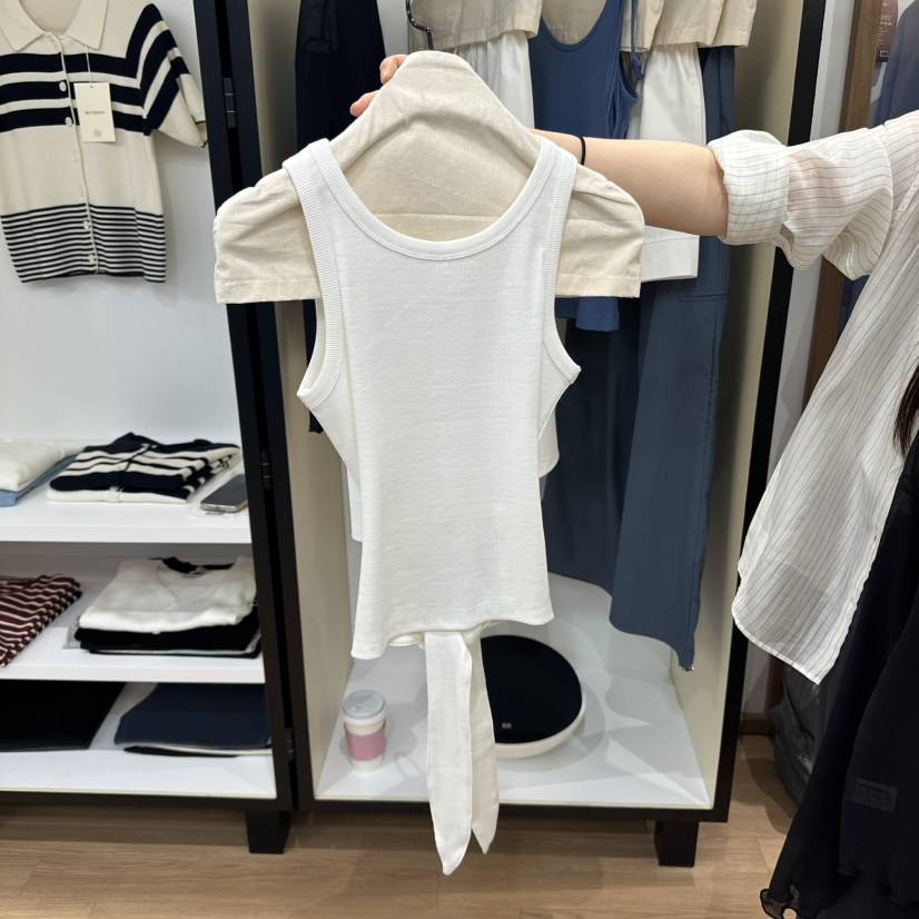 MUYBIEN東大門實拍女士新款人氣熱賣時尚真品25春夏吊帶背心MUYBIEN吊帶/背心