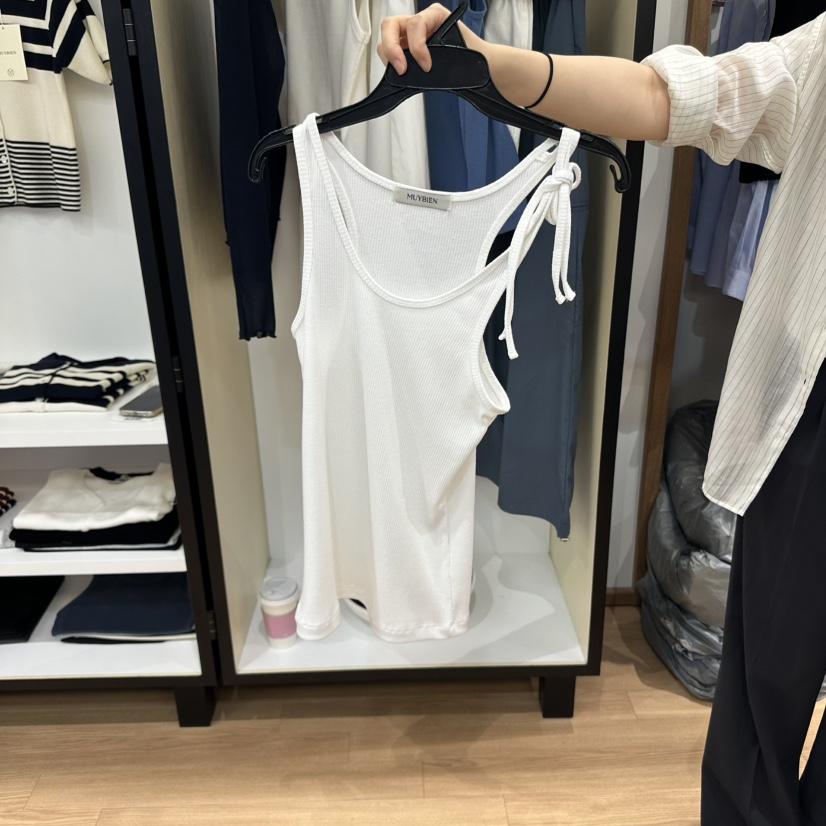 MUYBIEN韓國代購女士新品真品25春夏時尚休閑職業人氣吊帶背心MUYBIEN吊帶/背心