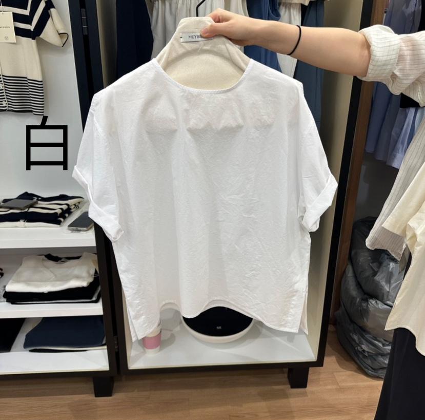 MUYBIEN韓國直郵女裝新品推薦職業熱賣真品25春夏襯衫蕾絲衫MUYBIEN襯衫/蕾絲衫