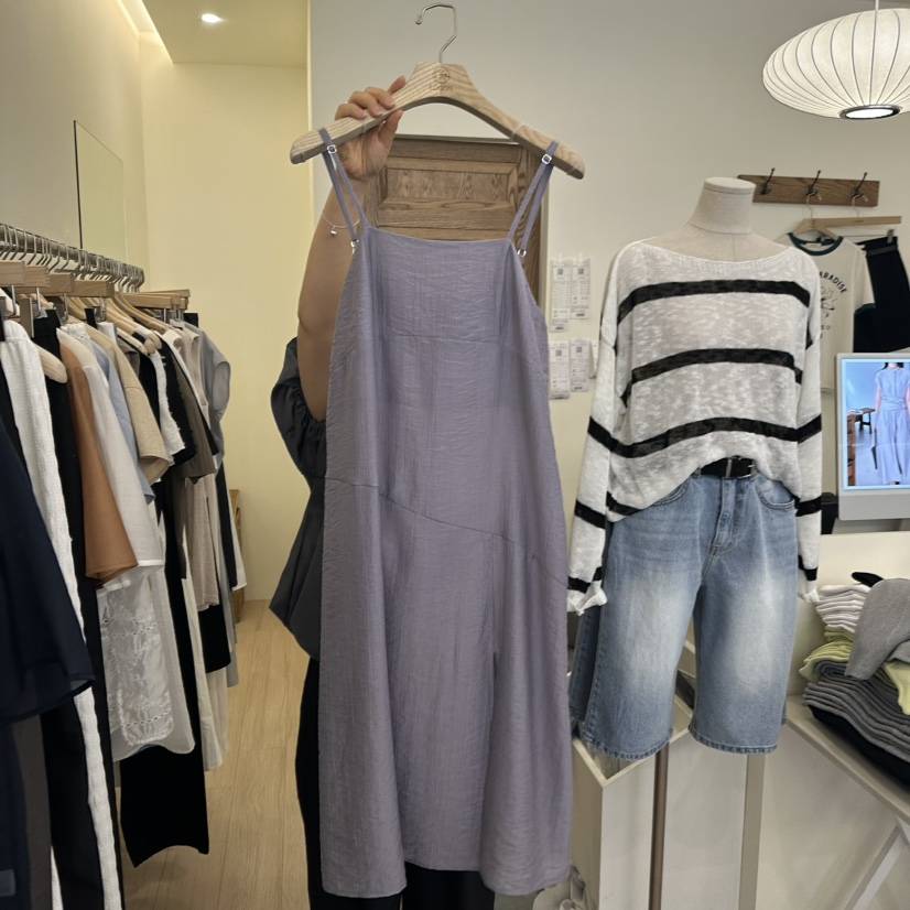 LOGON韓國代購女裝新品25春夏推薦時尚熱賣休閑真品職業連衣裙LOGON連衣裙