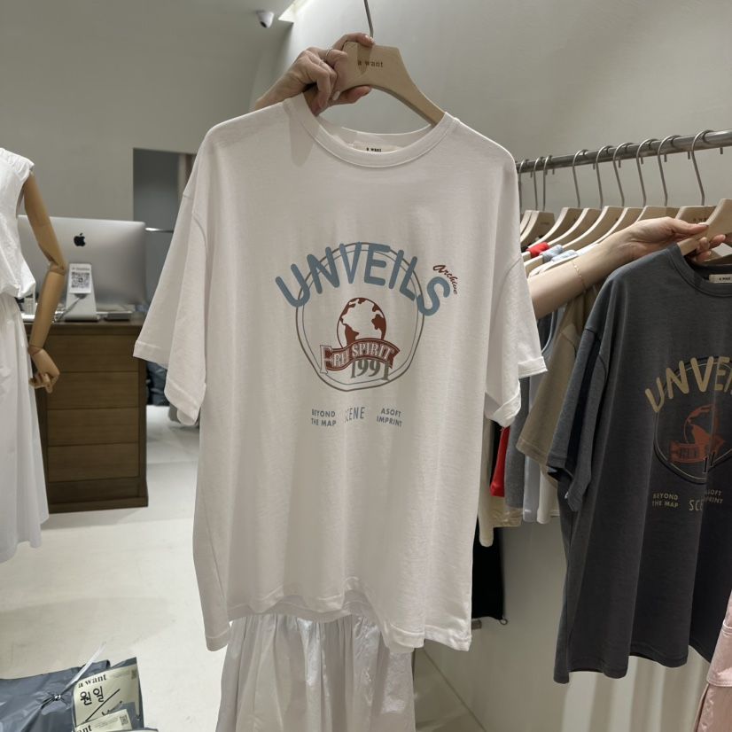A WANT韓國代購女士新品真品推薦休閑熱賣職業時尚25春夏T恤A WANTT恤