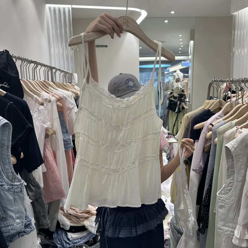 MIMME東大門實拍女裝新款職業休閑25春夏吊帶背心不含內搭刺繡MIMME吊帶/背心