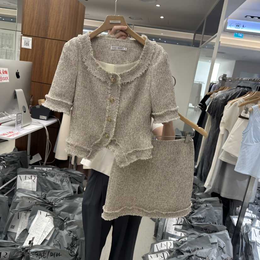 MER東大門直郵女士新品職業真品時尚休閑推薦熱賣25春夏套裝MER/ANGELO BIANCO套裝