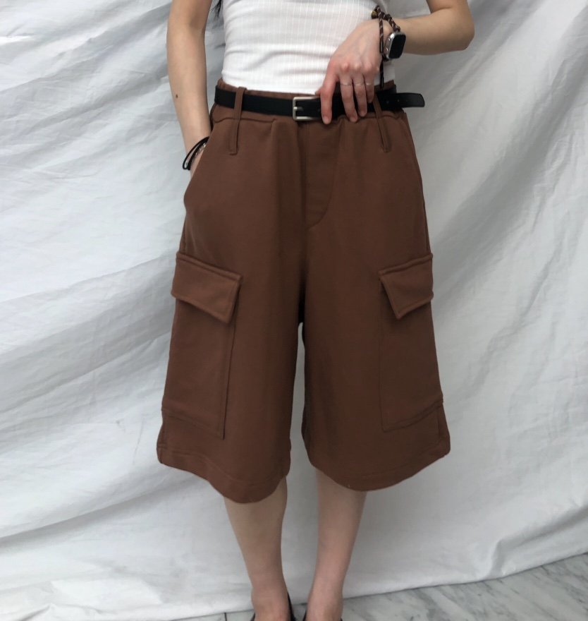 PAIRING韓國直郵女裝新款職業時尚25春夏真品短褲不含腰帶工裝PAIRING短褲