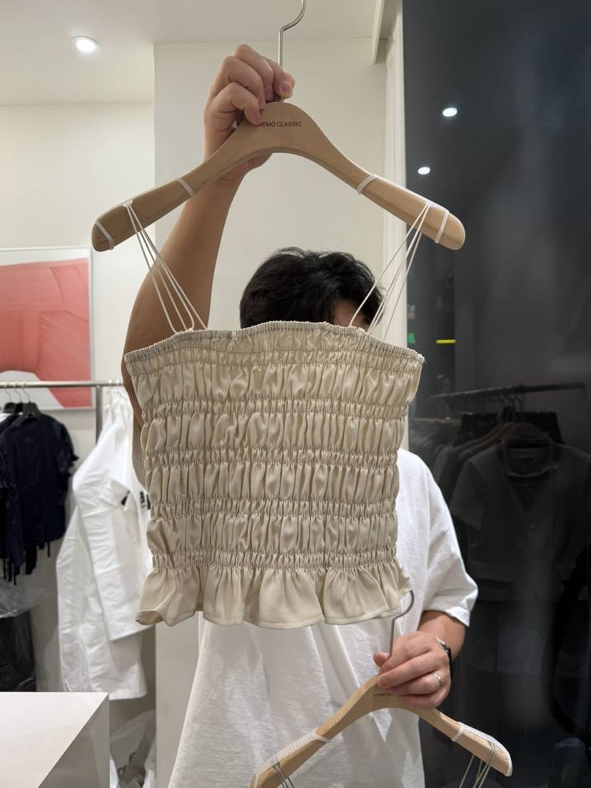 MEMO CLASSIC東大門代購女士新品25春夏休閑人氣職業吊帶背心MEMO CLASSIC吊帶/背心