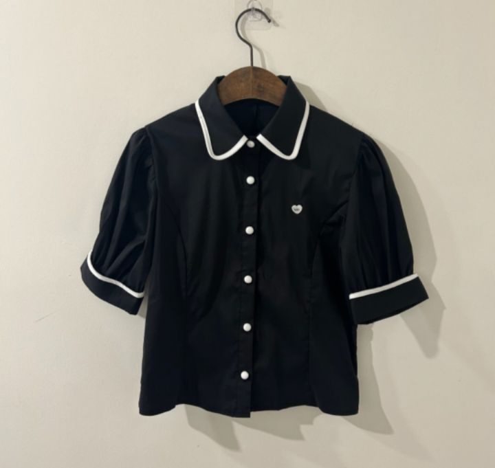 火Ⅱ-화투-T東大門實拍女裝新品人氣熱賣推薦真品襯衫蕾絲衫火Ⅱ襯衫/蕾絲衫