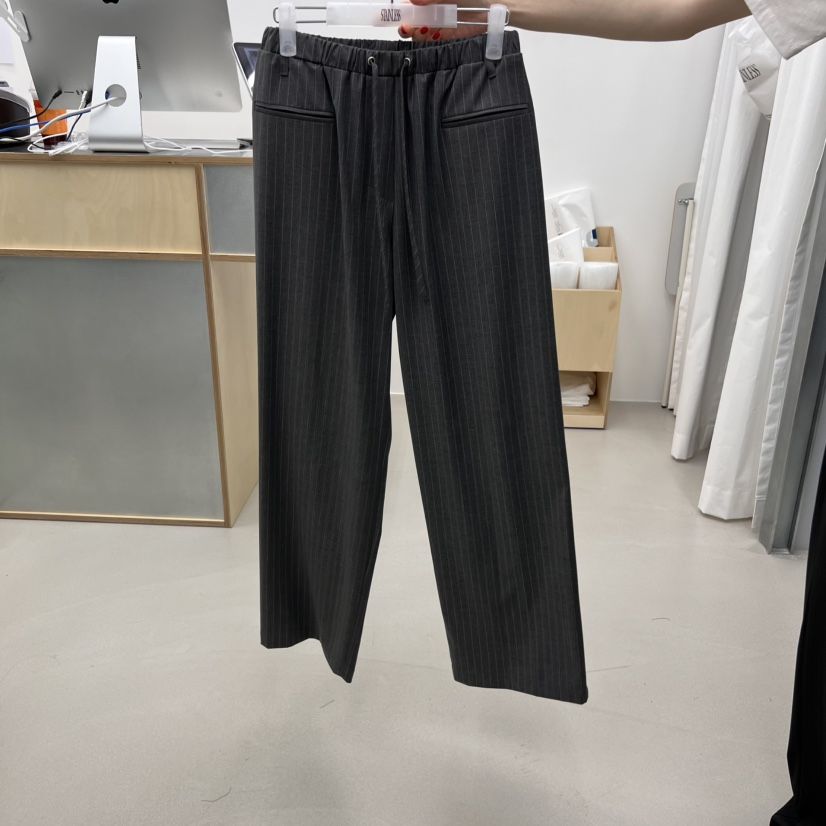STAINLESS東大門實拍女士新款熱賣時尚真品人氣職業休閑褲條紋STAINLESS休閑褲