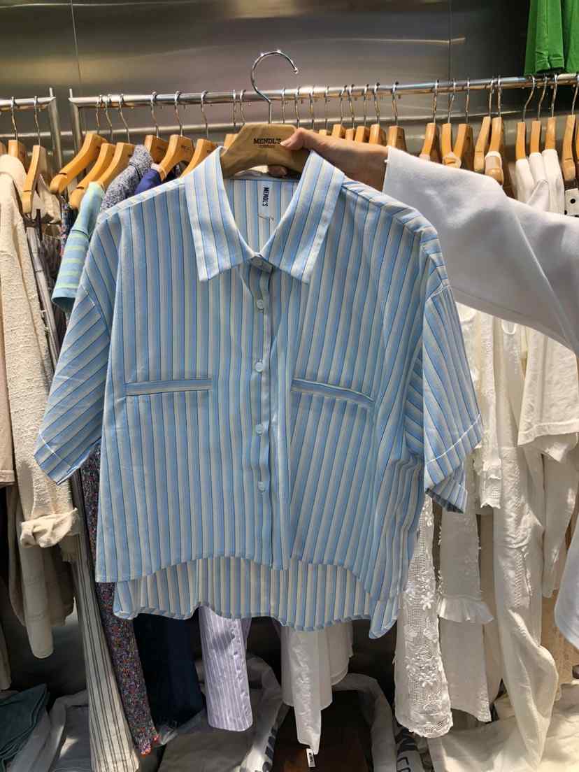 MENDL S韓國直郵女裝新品職業休閑推薦熱賣時尚襯衫蕾絲衫MENDL S襯衫/蕾絲衫