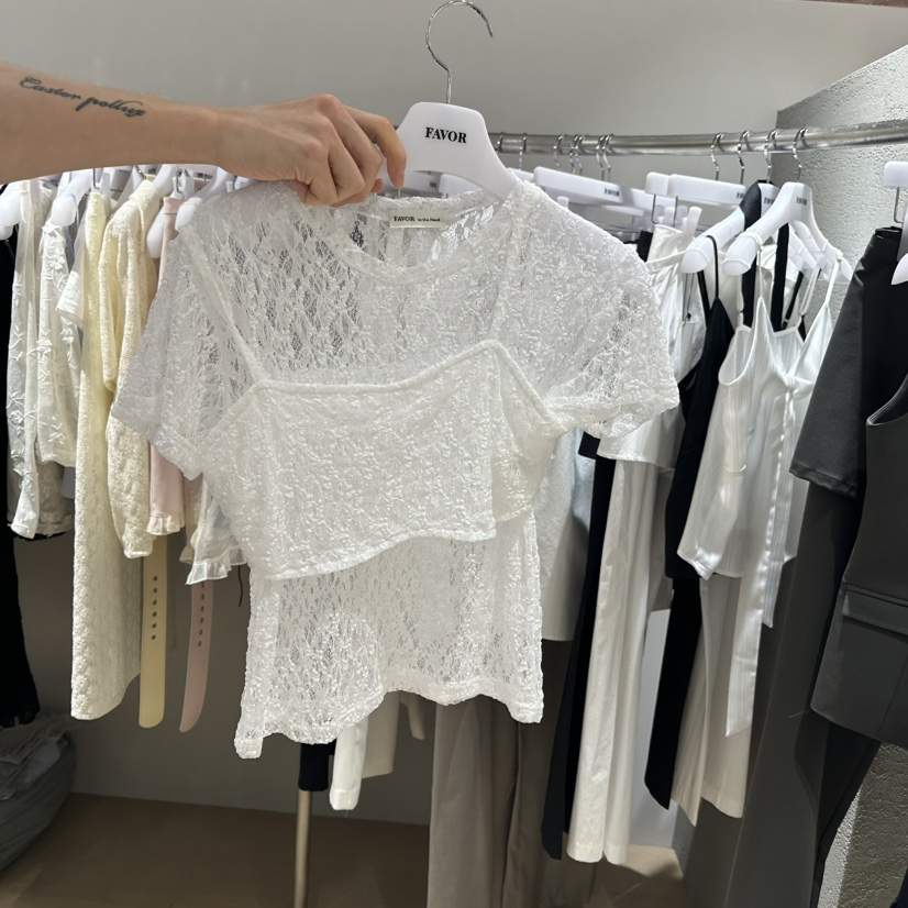 FAVOR-P韓國代購女士新品熱賣推薦25春夏真品人氣套裝兩件套FAVOR套裝