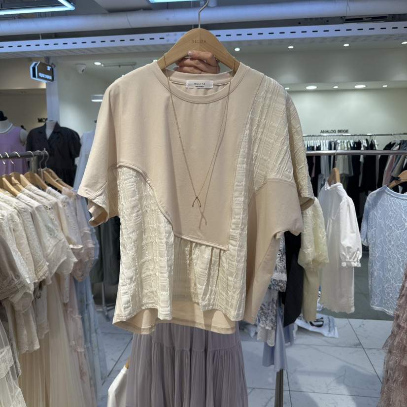 空東大門代購女士新品熱賣時尚職業休閑人氣真品襯衫蕾絲衫BELITA襯衫/蕾絲衫