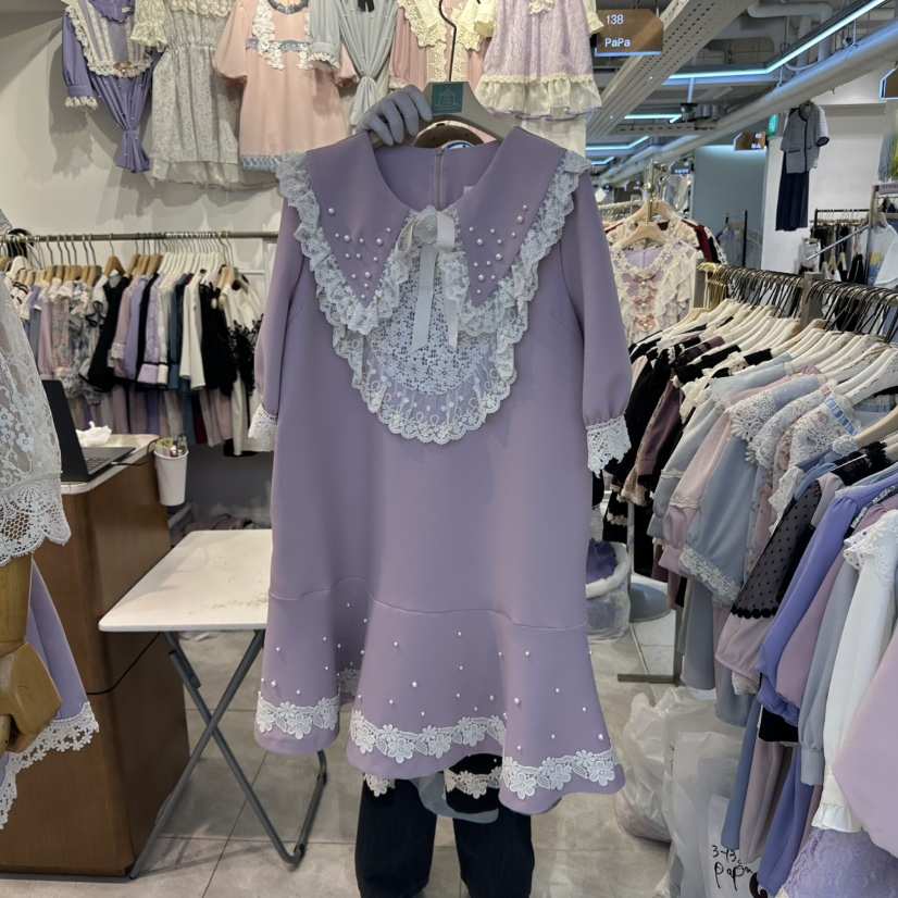 PAPA韓國代購女士新品真品休閑25春夏時尚推薦熱賣人氣連衣裙PAPA連衣裙