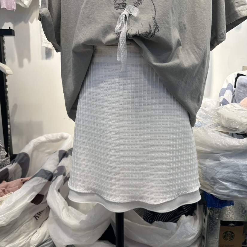 HARU韓國代購女士新款時尚職業熱賣推薦休閑25春夏短裙格紋HARU短裙