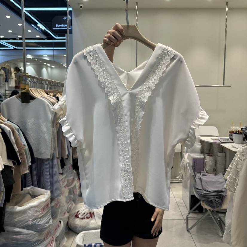 BLUE RIBBON韓國直郵女裝新品推薦25春夏休閑熱賣襯衫蕾絲衫BLUE RIBBON襯衫/蕾絲衫