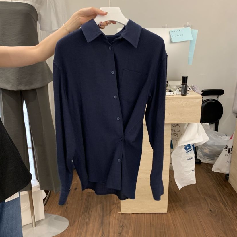UNDERSTANDING直郵韓國代購㊣女裝新品推薦休閑襯衫蕾絲衫亞麻UNDERSTANDING襯衫/蕾絲衫