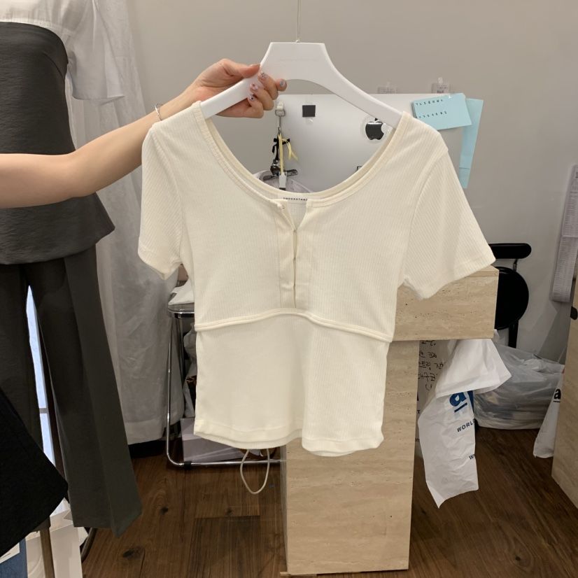 UNDERSTANDING韓國直郵㊣東大門實拍女裝新品人氣推薦休閑T恤UNDERSTANDINGT恤