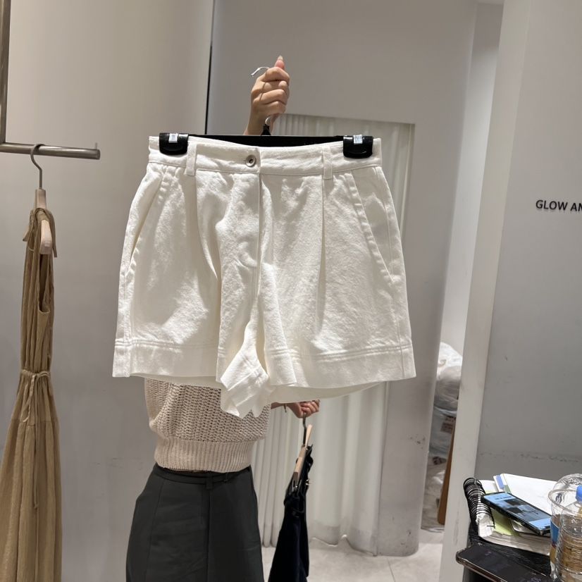 GLOW AND NYMPH直郵韓國代購㊣女裝新品休閑短褲不含腰帶GLOW AND NYMPH短褲