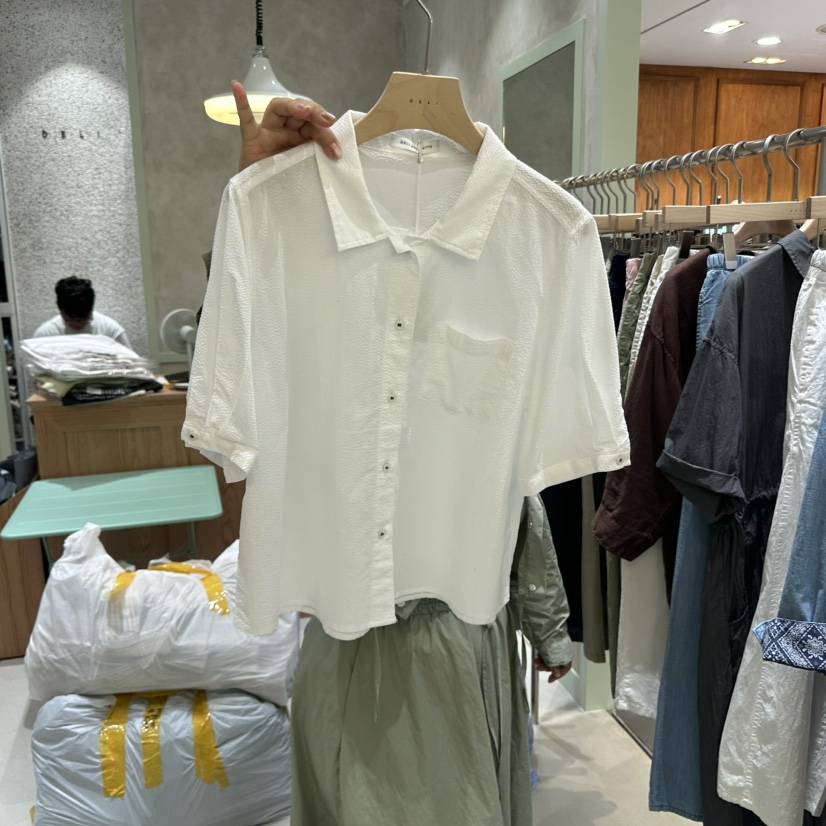 DELI JENNY韓國直郵㊣女裝新品推薦熱賣時尚25春夏襯衫蕾絲衫DELI JENNY襯衫/蕾絲衫
