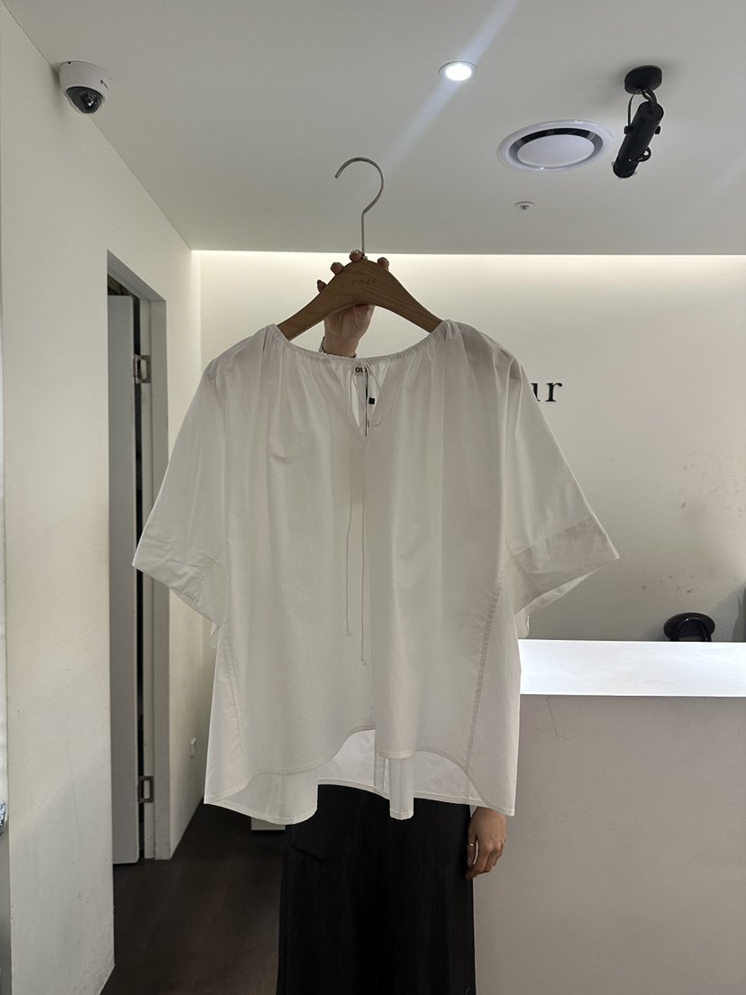 YOUR-P韓國直郵㊣東大門實拍女裝新品熱賣休閑25春夏襯衫蕾絲衫YOUR-P襯衫/蕾絲衫