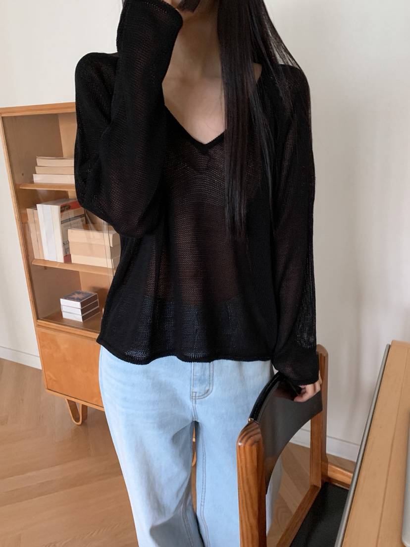 DARLUZ_MI直郵韓國代購㊣女裝新品推薦熱賣休閑25春夏長袖T恤DARLUZ_MI長袖T恤