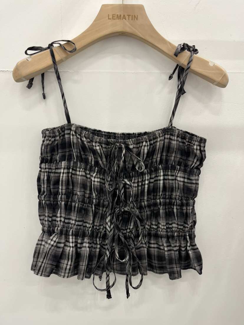 LEMATIN韓國㊣直郵東大門代購女裝新品25春夏人氣推薦吊帶背心LEMATIN吊帶/背心