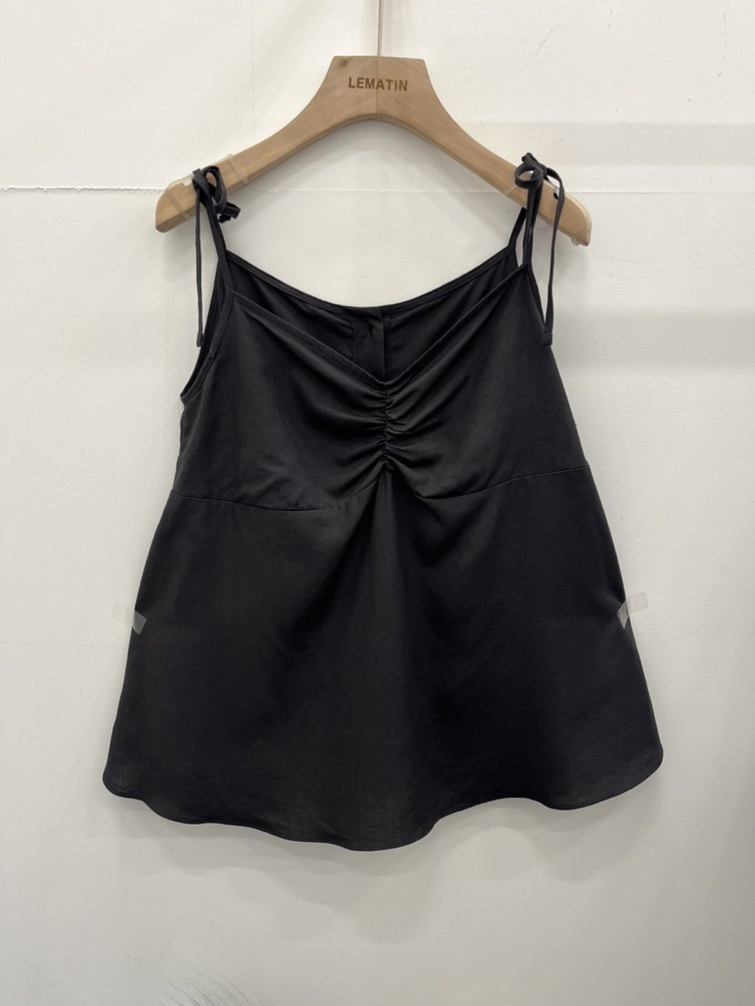 LEMATIN韓國㊣直郵東大門代購女裝新品25春夏熱賣吊帶背心亞麻LEMATIN吊帶/背心
